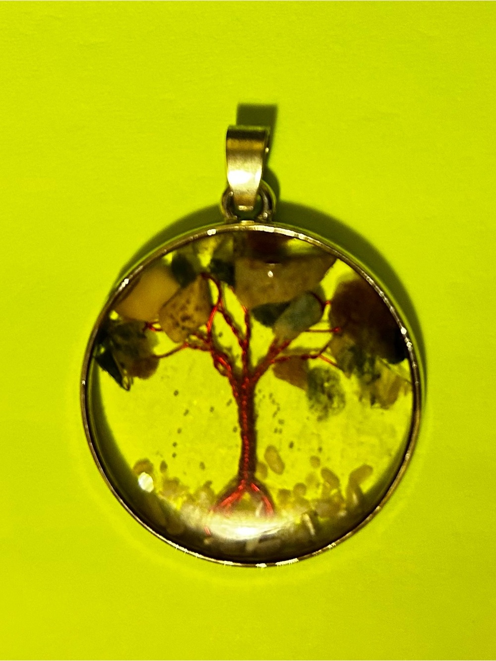 Wire Tree Resin Pendant - Picture 3 of 4